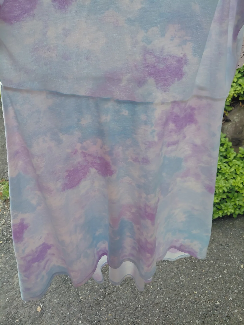 New Children's Place Pastel Tie-Dye Slip Dress in Blue and Purple